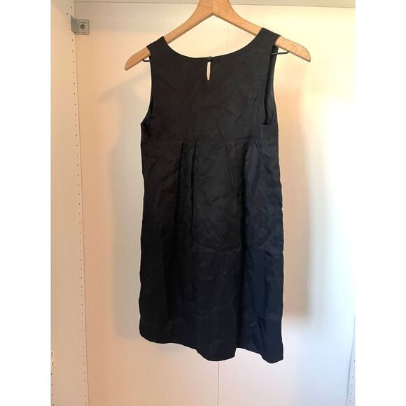 Ella Moss Black Tie Neck Sleeveless Shift Mini Dress XS - Picture 3 of 7